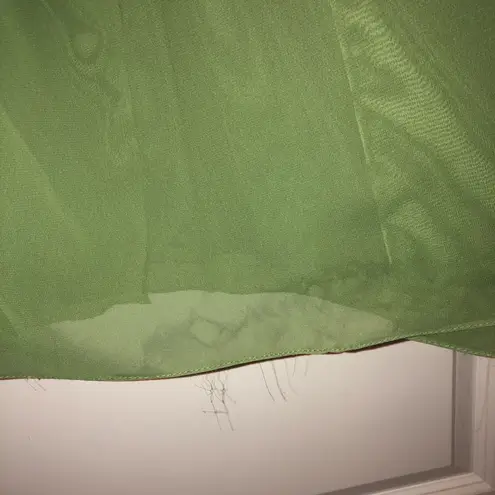 After Six NATURAL WAIST Ruffle Slit BRIDESMAID DRESS Vineyard Green Size 6