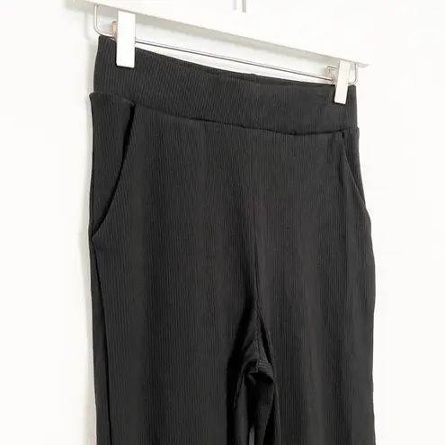 Naked Wardrobe NWOT  Gotta Get Snatched Ribbed Jogger Pants Black New Size Medium