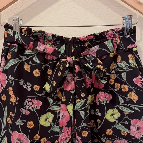 Lost + Wander Jungle Night Tie Shorts in Black Floral Multi Size Small NWT