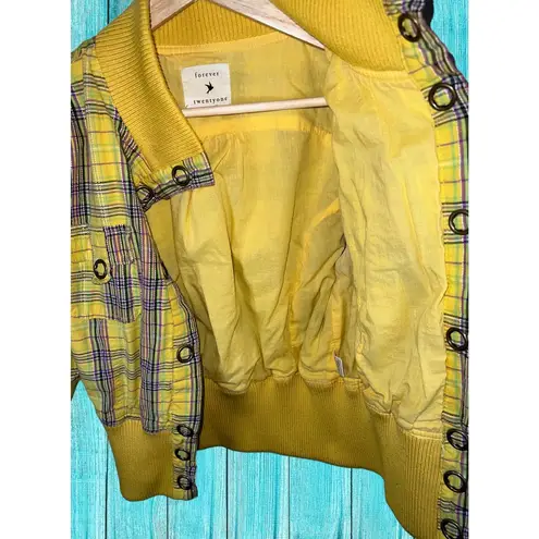 Forever 21 Forever Twentyone Yellow Button Jacket Blazer