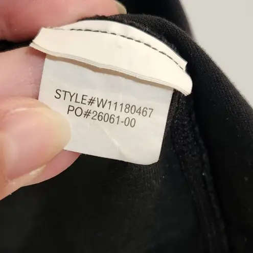 prAna Criss Cross Back Athletic Tank Top Removable Pads Black Size Small