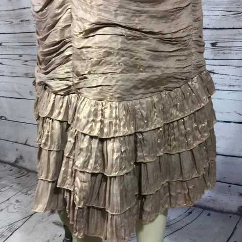 Nina Nischelle Mother of the Bride Formal Dress size 12 Gold
