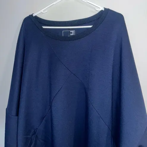 Universal Standard Game NWT Iris Spacer Sweatshirt Dress in Navy- Size 3XL