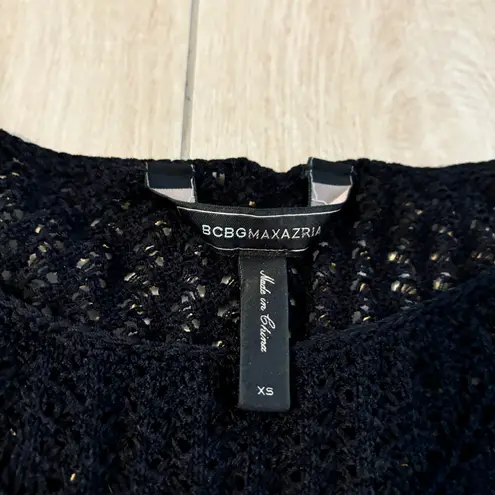 Bcbg Maxazria black lace sweater 