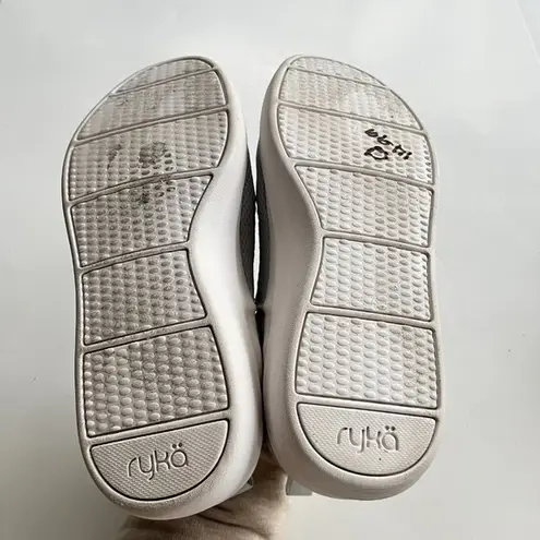 Ryka Ally Women's Slip-On Sneakers Breathable Lightweight 7M VAPOR GRAY FLORAL