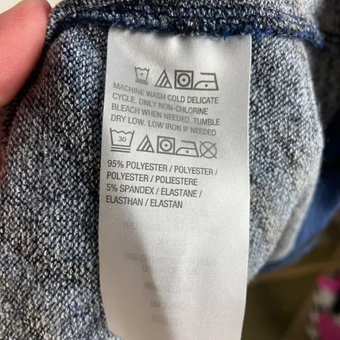 Susan Graver  Size 2x Zebra Animal Print Blouse Top Blue Black Soft Stretch thumbnail 3