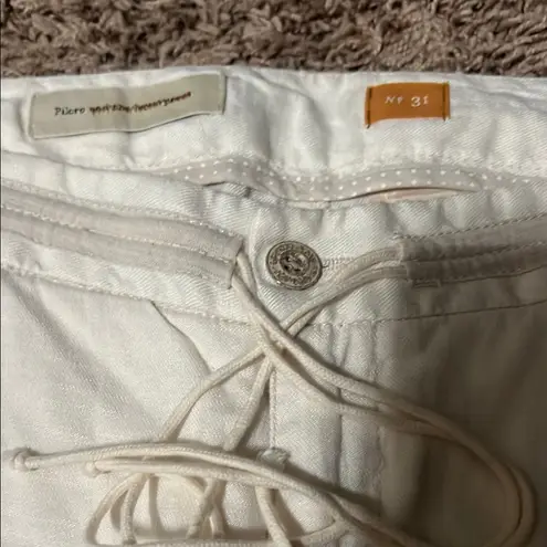 Anthropologie  Tan Cream Wide Leg Pants