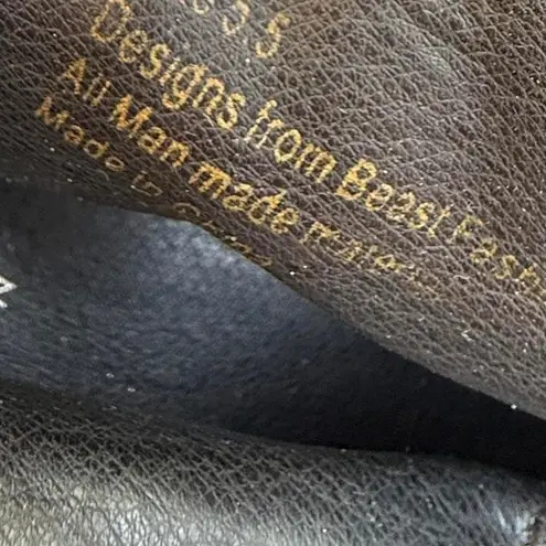 Beast Fashion Black Fringe Ankle Booties Women's 5.5 Suede Western Boho