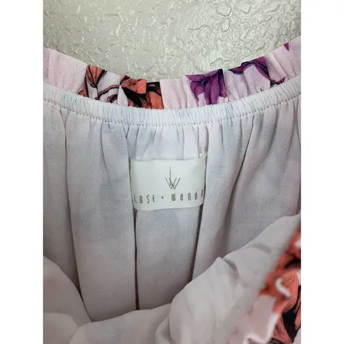 Lost + Wander Garden Of Delight Mini Dress Small S Floral Pink