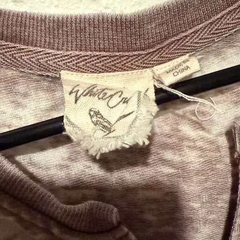 White Crow Lace Up Tank Top Dress Mauve Buckle Size XL Side Pockets Comfy Boho