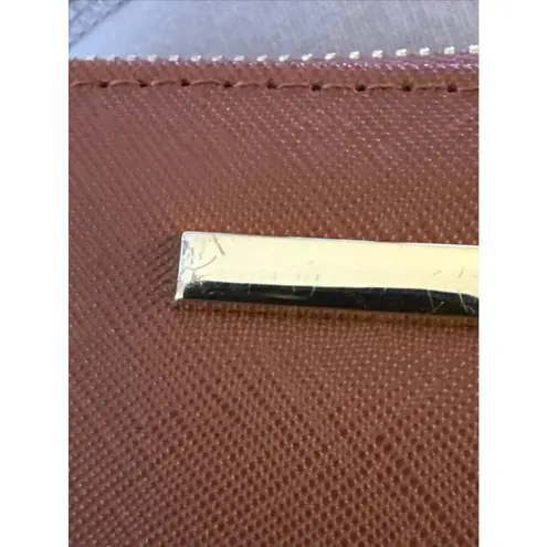 Steve Madden  Bzippy Cognac Brown Zip Around Wallet with Wristlet Strap READ - Image 4