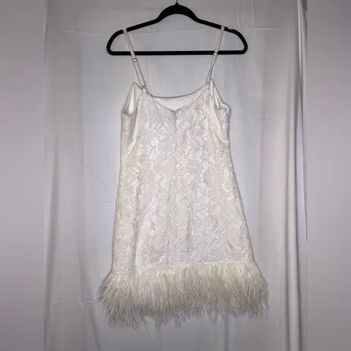 Likely Mari Dress - Feather Trim Cocktail Minidress