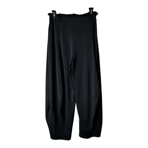Anthropologie  Pants‎ Women XS Black Jersey Knit Paper Bag Waist Parachute Baggy