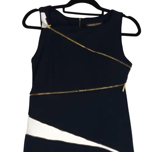 Adrienne Vittadini Zippered Embellished Dress Size 4