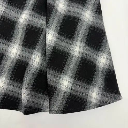 Disturbia Billie Check Mini Smock Dress Black Plaid Flannel Grunge Goth Punk Size 2