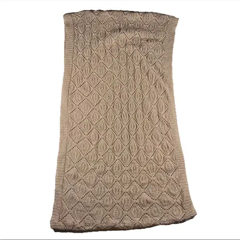 Circle Infinity Women’s Scarf Pink Chevron Knit Winter Layering Cozycore Hygge Size OS