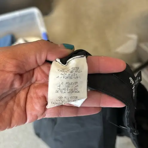 Onyx Nite Onyx a-line black light sheen lil bit of tulle under back zip skirt size M