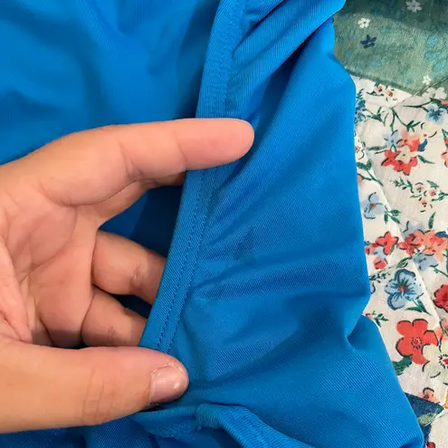 One Piece Laundry XL Blue Cold Shoulder Swimsuit