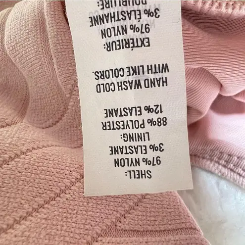 Aerie  Pink XO Ribbed Wide Strap Scoop Bikini Top