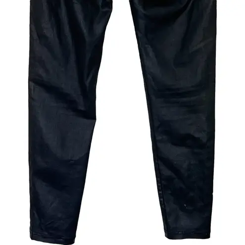 The Kooples Franky Faux Leather Skinny Jeans Black Women’s Size 26 Coated Finish