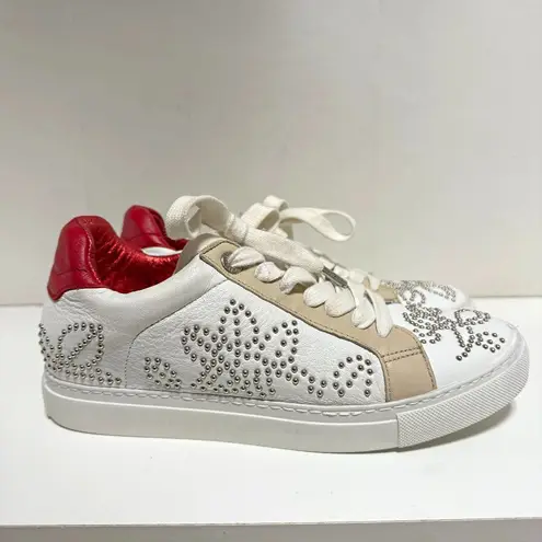 Zadig & Voltaire Zv1747 Studded Leather Sneakers