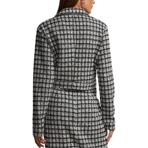 New York & Co Black White Tweed Crop Jacket size XXL Long Sleeve NWT Blazer