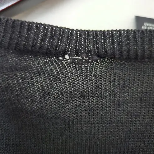 Ann Taylor  Cardigan Sweater Short Business Casual Neutral Black Knit Classic