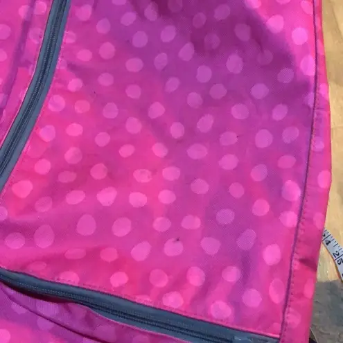 Thirty one duffel bag polka dot travel bag large thirty one bag pink and gray