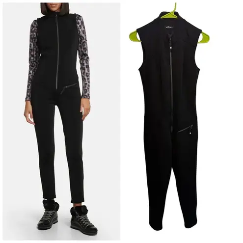 Jetset Domina Sleeveless Ski Overall Jumpsuit Black Size 2 XS Italy NWOT