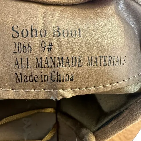 Seven7 Brand Soho Boot Vegan Leather Suede Bootie Women's Size 9