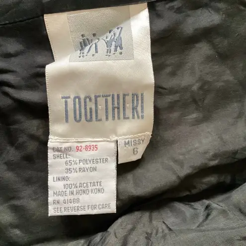 Vintage Together! Lace Back Blazer Black Size 6