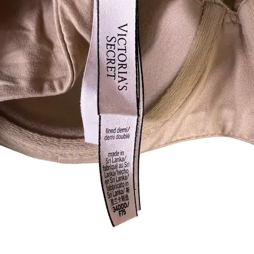 Victoria's Secret  Full Coverage Demi Bra Womens 34DDD Nude Lined Underwire