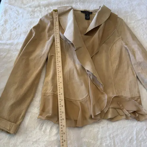 Dialogue Rare 90s/Y2K 100% Leather Suede Penny Lane Jacket Medium Women's Boho Fall