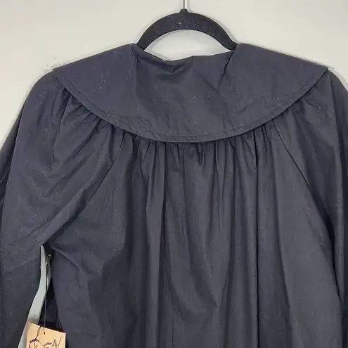 Lovestitch Black Embroidered Cotton Blazer Size Large NWT Black Blazer