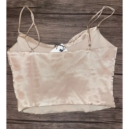 ZARA Gold Satin Cami 