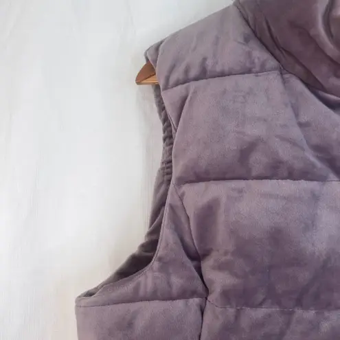 ZeroXposur  Quilted Sleeveless Puffy Vest Size XL Lavender Zip Front Layer Cozy - Image 4