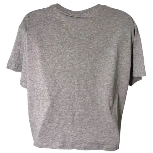 Friends Christmas Stockings Boxy Crop Tee Crewneck Gray L Size L