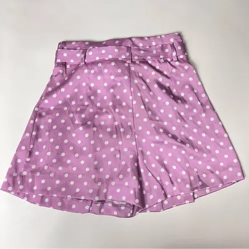 ZARA ’s Women High Waisted Polka Dot  Belted Style Shorts Sz S