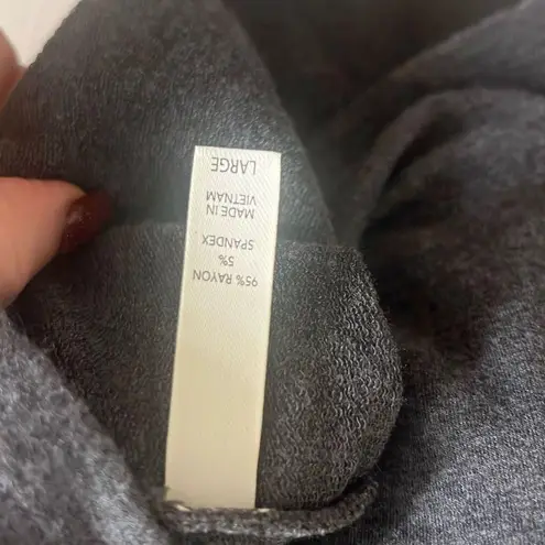 ✨Soma Divine Terry Scarf Hem Grey Sz Large Hoodie Paisley Scroll✨ Gray