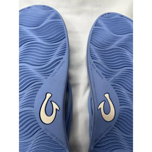 Olukai Womens Aka Cloud Blue Thong Toe Flip