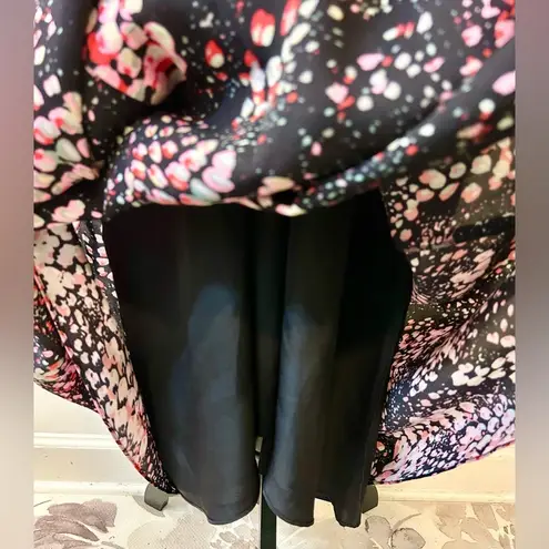 Reiss Amira Animal Print Fitted Midi Dress Size US 10/UK 14