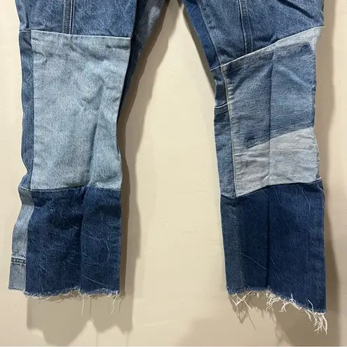 Levi's Vintage Levi’s USA 517 Jeans Distressed Patchwork Size 32x26 Orange Tab Funky