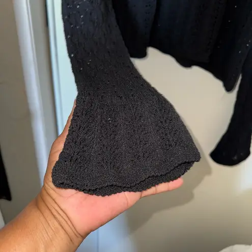 ZARA  Elegant Black Lace Blouse