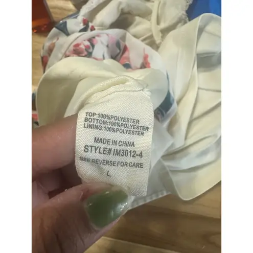 Illa Illa  Floral White Lace Romper – Women’s L – Boho Chic Summer Style thumbnail 6