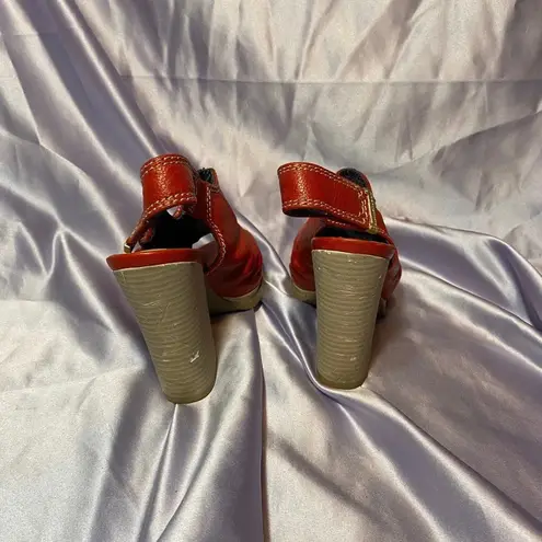 Calvin Klein  Jeans heeled Sandal Booties 8.5