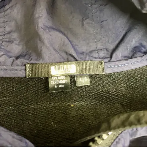 Opening Ceremony Hybrid Sweatshirt Windbreaker Hoodie Oversized Graphic Logo szL