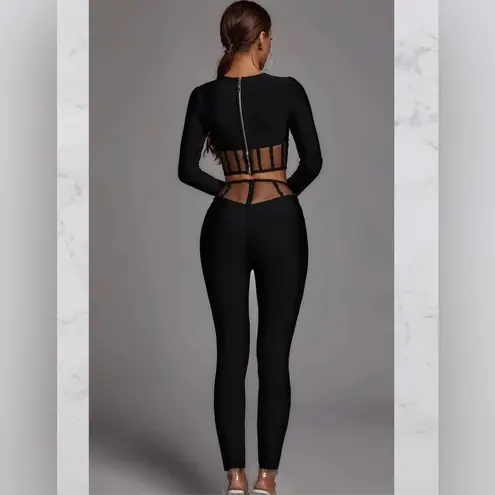 BELLA BARNETT Black Jumpsuit For Women Cut Out .