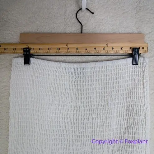 Eloquii off white smocked bodice dress smocked, tiered, size 18