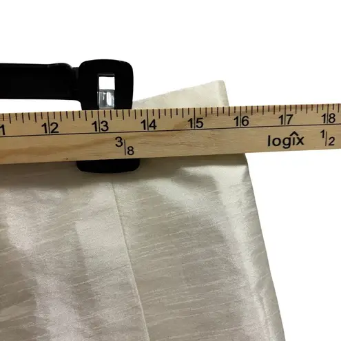 Maeve Anthropologie Pleated Taffeta Mini Skirt Size 8 Ivory