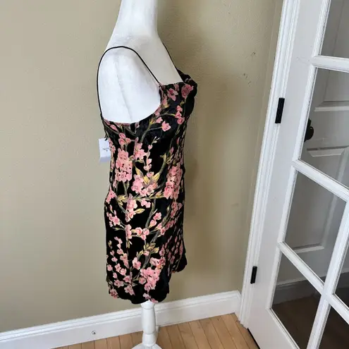Peppermayo NWT Floral Velvet Burnout Drape neck Mini Dress Size 6